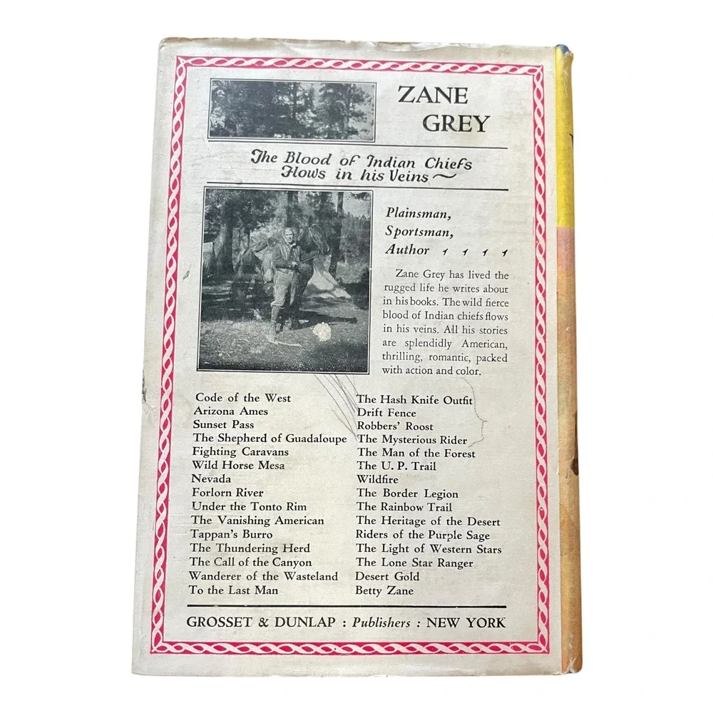 Code of the West Zane Grey 1934 Hardcover w/ Dust Jacket Western Novel Adventure